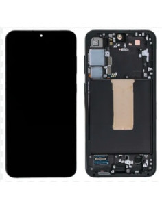 Pantalla completa para Samsung Galaxy S23 (S911B/DS) Con Marco Negra (Original)