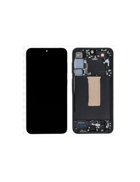 Pantalla completa para Samsung Galaxy S23 (S911B/DS) Con Marco Negra (Original)