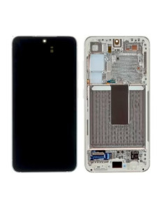 Pantalla completa para Samsung Galaxy S23 (S911B/DS) Con Marco Blanca (Original)