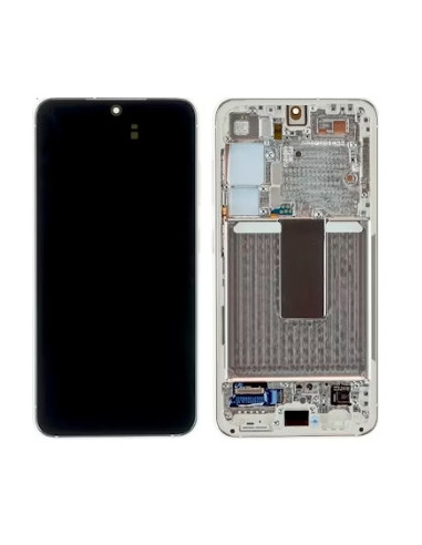Pantalla completa para Samsung Galaxy S23 (S911B/DS) Con Marco Blanca (Original)