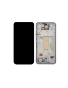 Pantalla completa para Samsung A34 5G / A346 Con Marco Plata (Original)