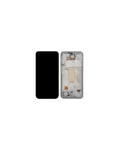 Pantalla completa para Samsung A34 5G / A346 Con Marco Plata (Original)
