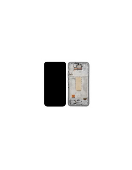 Pantalla completa para Samsung A34 5G / A346 Con Marco Plata (Original)