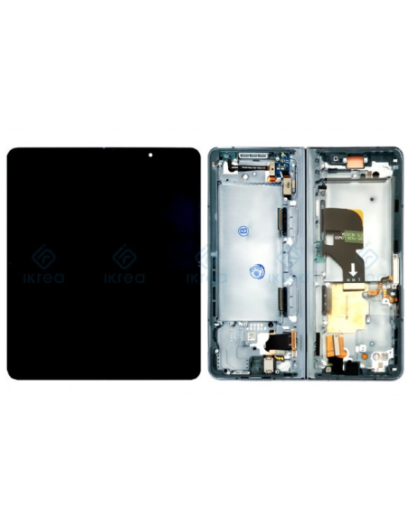Pantalla completa para Samsung Z Fold 4 5G (2022) Inner Con Marco Verde (Original Service Pack)