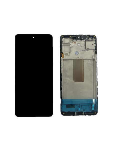 Pantalla completa para Samsung M54 5G / M546 (2023) Con Marco Negro (Original Service Pack