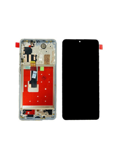 Pantalla para Huawei P30 Pro (2019) Con Marco New Code Silver Oled