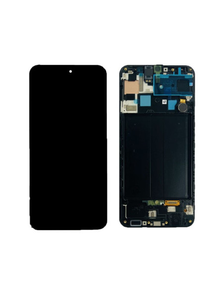 Pantalla completa para Samsung A507(A50S 2019) Con Marco Negro (Original Service Pack)