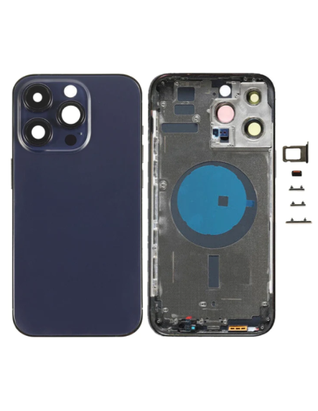 Chasis con Tapa para Iphone 14 Pro Max con lentes y MagSafe Morado