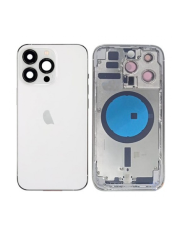 Chasis con Tapa para Iphone 14 Pro Max con lentes y MagSafe Blanco