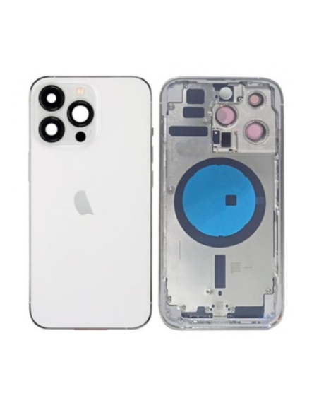 Chasis con Tapa para Iphone 14 Pro Max con lentes y MagSafe Blanco