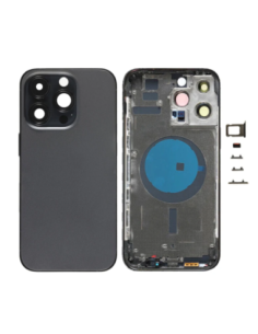 Chasis con Tapa para Iphone 14 Pro Max con lentes y MagSafe Negro