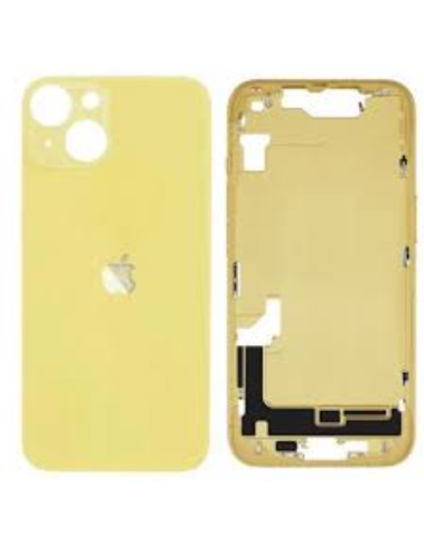 Chasis con Tapa para Iphone 14 Plus con lentes y MagSafe Amarillo