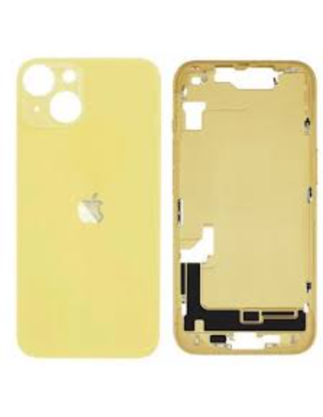 Chasis con Tapa para Iphone 14 Plus con lentes y MagSafe Amarillo