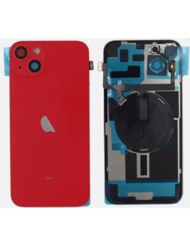 Chasis con Tapa para Iphone 14 Plus con lentes y MagSafe Rojo