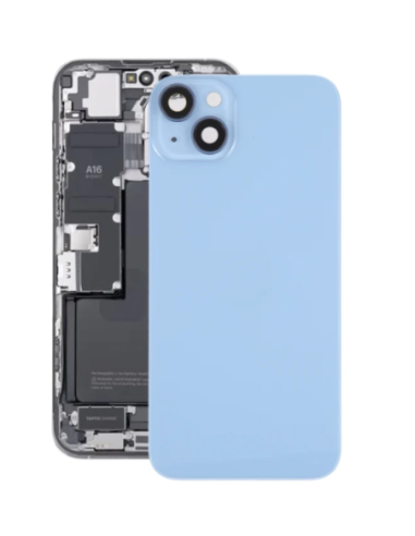 Chasis con Tapa para Iphone 14 con lentes y MagSafe Azul
