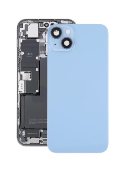 Chasis con Tapa para Iphone 14 con lentes y MagSafe Azul