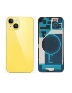 Chasis con Tapa para Iphone 14 con lentes y MagSafe Amarillo