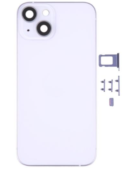 Chasis con Tapa para Iphone 14 con lentes y MagSafe Morado