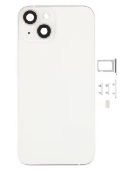 Chasis con Tapa para Iphone 14 con lentes y MagSafe Blanco