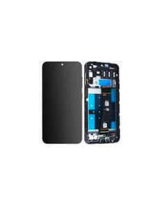 Pantalla para Samsung A14 4G (A145P/A145R) Con Marco Negra (Original Servicepack)
