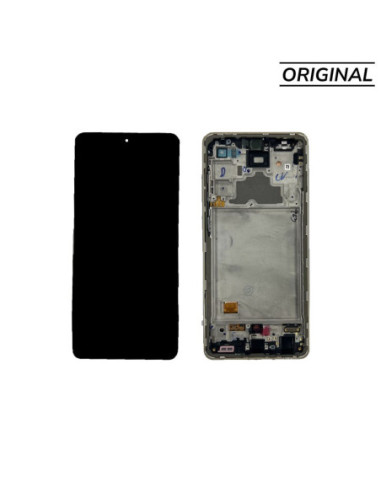 Pantalla para Samsung A72 4G/5G (A725/A726) con Marco Blanco (Original Service Pack)