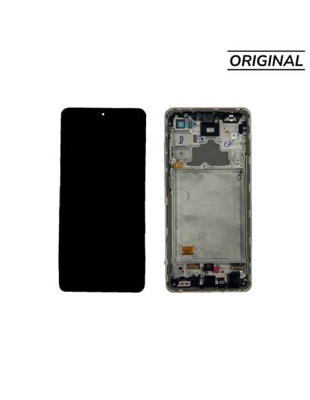 Pantalla para Samsung A72 4G/5G (A725/A726) con Marco Blanco (Original Service Pack)