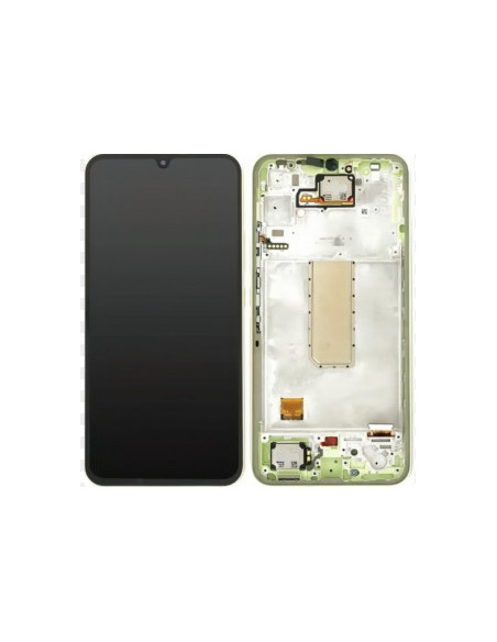 Pantalla completa para Samsung A34 5G / A346 Con Marco Verde (Original)