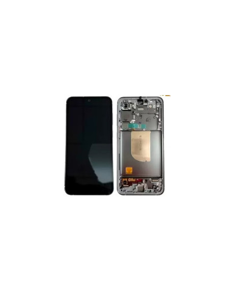 Pantalla completa para Samsung Galaxy S23 (S911B/DS) Con Marco Gris (Original)