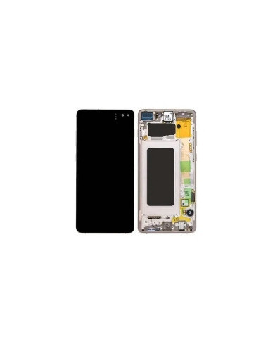 Pantalla para Samsung S10 Plus /G975 Ceramica/Blanca (Original Service Pack)