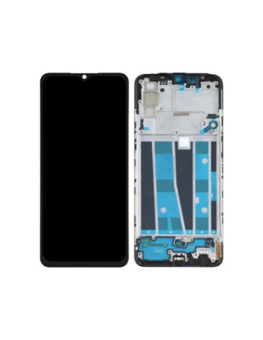 Pantalla completa para OPPO A91 (PCPM00, CPH2001, CPH2021) Con Marco Negra (Original)