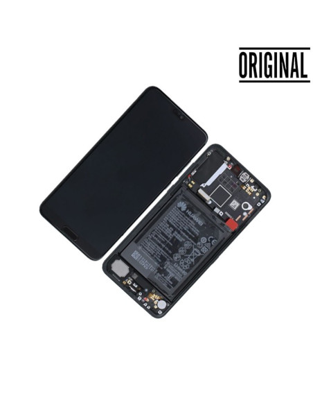 Pantalla Para Huawei P20 Pro (2018) Con Marco Y Batería Negro Original Servicepack
