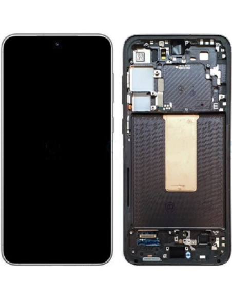 Pantalla Completa Para Samsung S23 Plus / S916 Con Marco Crema (Original)