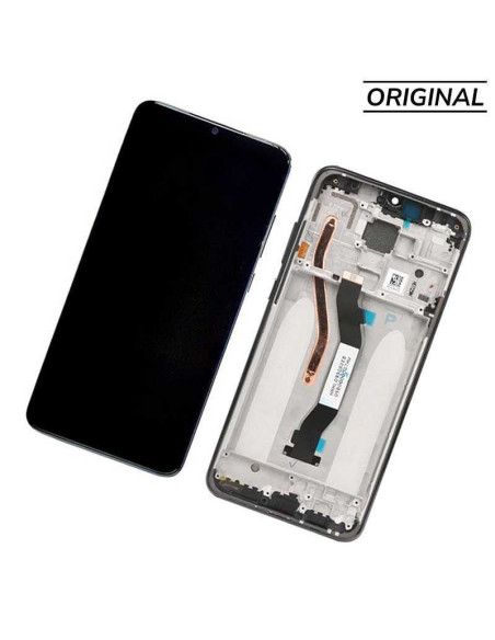 Pantalla para Mi Redmi Note 8 Pro Con Marco Negro (Original Service Pack)