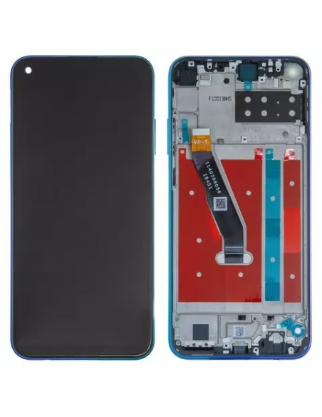 Pantalla completa para Huawei P40 Lite E (2020) / (ART-L28) (ART-L29) Con Marco Azul (Original)