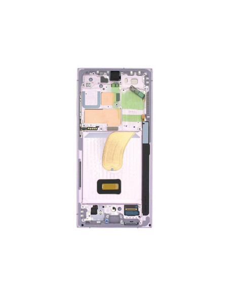 Pantalla completa para Samsung S23 Ultra / S918 Con Marco Lavanda (Original)