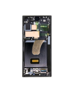 Pantalla completa para Samsung S23 Ultra / S918 Con Marco Negro (Original) 2