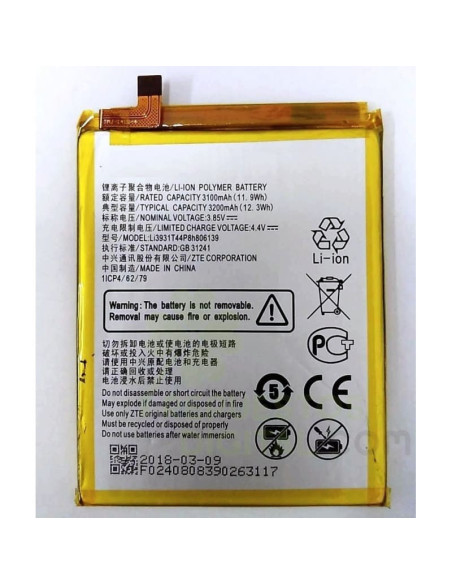 Bateria Para ZTE Blade V9/V8/A7 2019/V10 Vita/A5 2020
