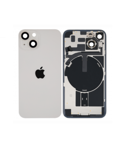 Tapa Trasera Para IPhone 14 Plus - Blanca con Lente+MagSafe