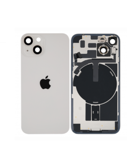 Tapa Trasera Para IPhone 14 Plus - Blanca con Lente+MagSafe