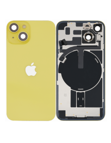 Tapa Trasera Para IPhone 14 - con Lente+MagSafe-Amarillo