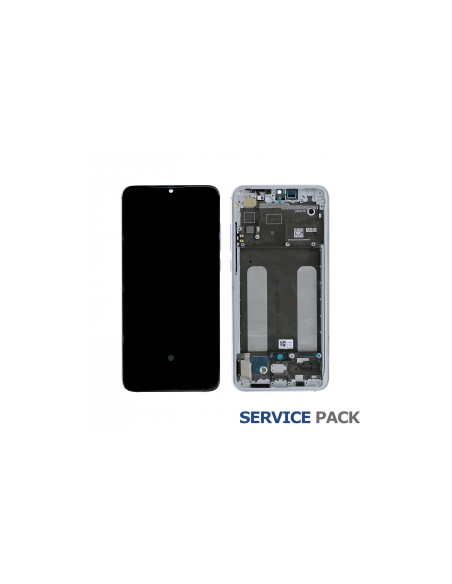 Pantalla para Xiaomi Mi 9 Lite con Marco Azul (Original Service Pack)