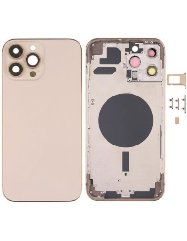 Chasis con Tapa Trasera para iPhone 13 Pro Max Oro