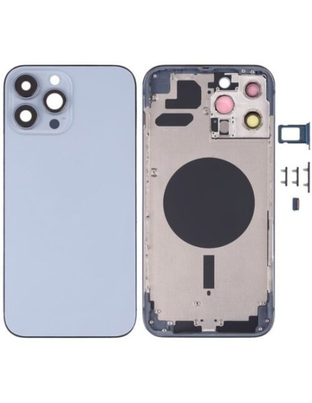 Chasis con Tapa Trasera para iPhone 13 Pro Max Azul