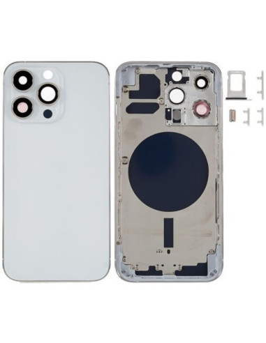 Chasis con Tapa Trasera para iPhone 13 Pro Blanco