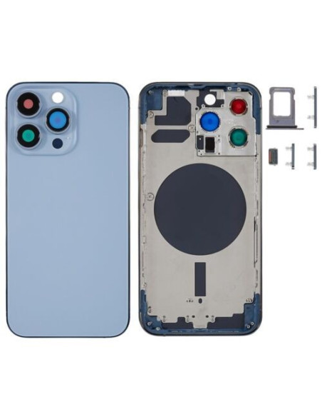 Chasis con Tapa Trasera para iPhone 13 Pro Azul