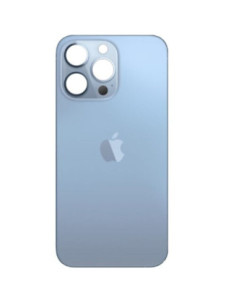 Tapa trasera para iPhone 13 Pro Azul calidad original (zona de camara y tapa unificada) 2