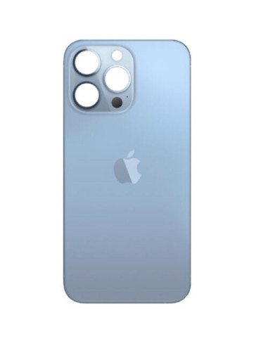Tapa trasera para iPhone 13 Pro Azul calidad original (zona de camara y tapa unificada)