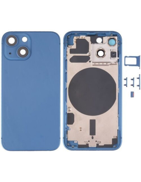 Chasis con Tapa Trasera para iPhone 13 Mini Azul