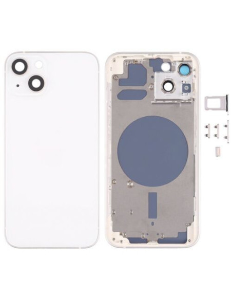 Chasis con Tapa Trasera para iPhone 13 Blanco