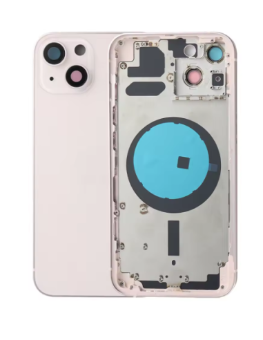 Chasis con Tapa Trasera para iPhone 13 Rosa( oro )